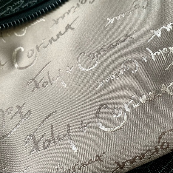 Foley Corinna bag FC Lady tote black like new logo vegan pvc leather - Picture 4 of 6